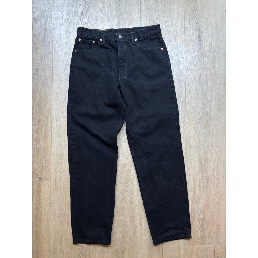 Levis 550 Relaxed Fit Black Jeans Mens W36 L32 Made in USA Vintage Denim